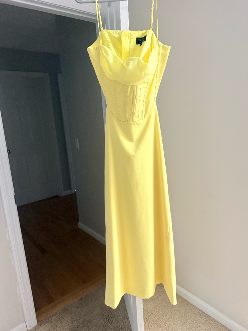 Bardot Martini Midi Dress in Limoncello from Revolve